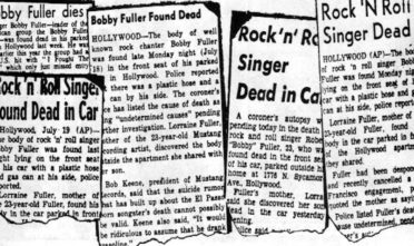 Bobby Fuller death