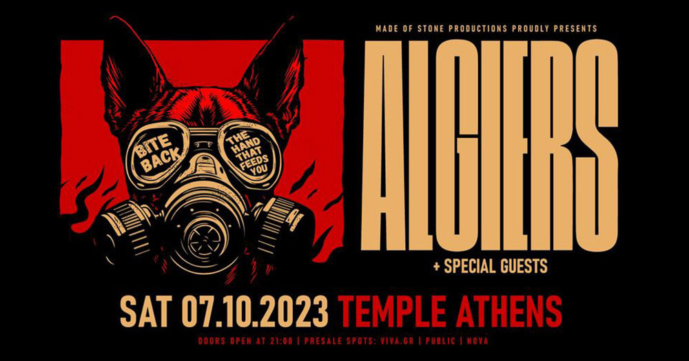 Algiers [USA] • Σάββατο 7 Οκτωβρίου • Temple