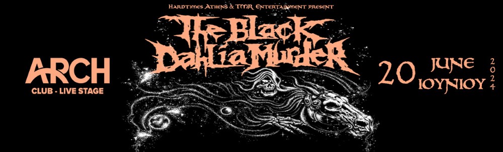 the black dahlia murder, banner, live in athens