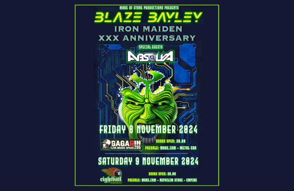 Blaze Bayley "30 Years Iron Maiden Anniversary" live in Greece!