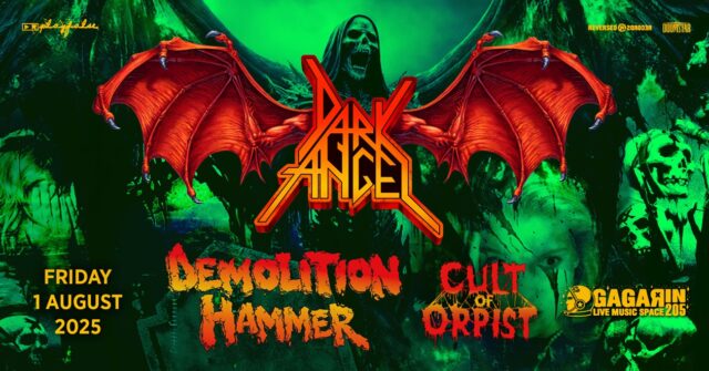 Dark Angel, Demolition Hammer, Cult Of Orpist, Memorain Live Poster