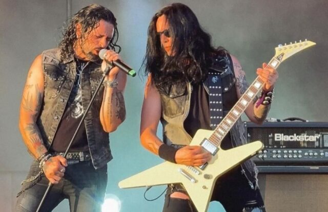 Gus G and Ronnie Romero Gus G and Ronnie Romero