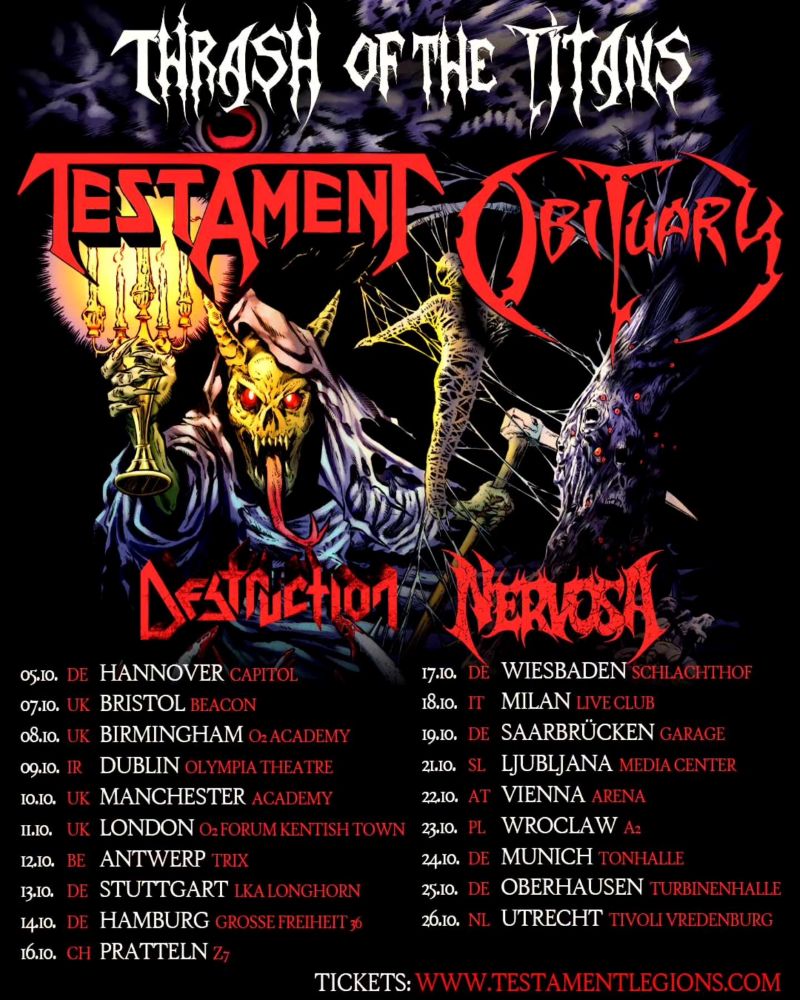 Thrash of the Titans tour