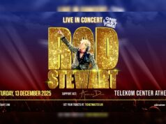 Η Angelika Dusk ανοίγει τη συναυλία του Sir Rod Stewart! Angelika Dusk poster- Sir Rod Stewart