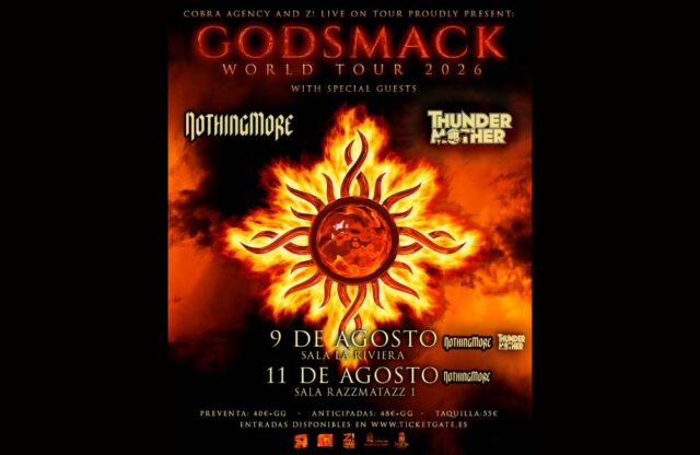 GODSMACK and NOTHING MORE announce 2 shows in Spain