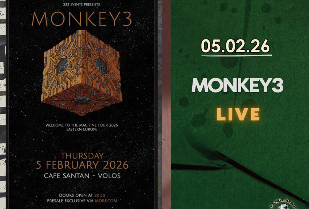 MONKEY3 live in Volos