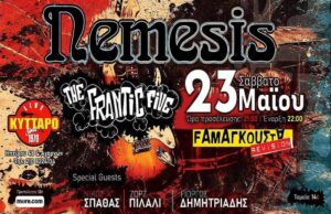 Οι NEMESIS live στο Kyttaro στις 23/5/26 με special guests! nemesis