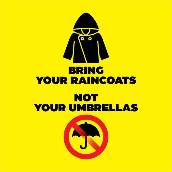 maiden rain coats-high priority